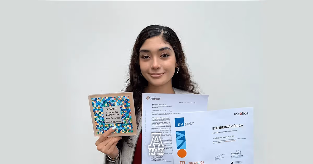 Alumna de Prepa Anáhuac con reconocimientos del Premio Lidera