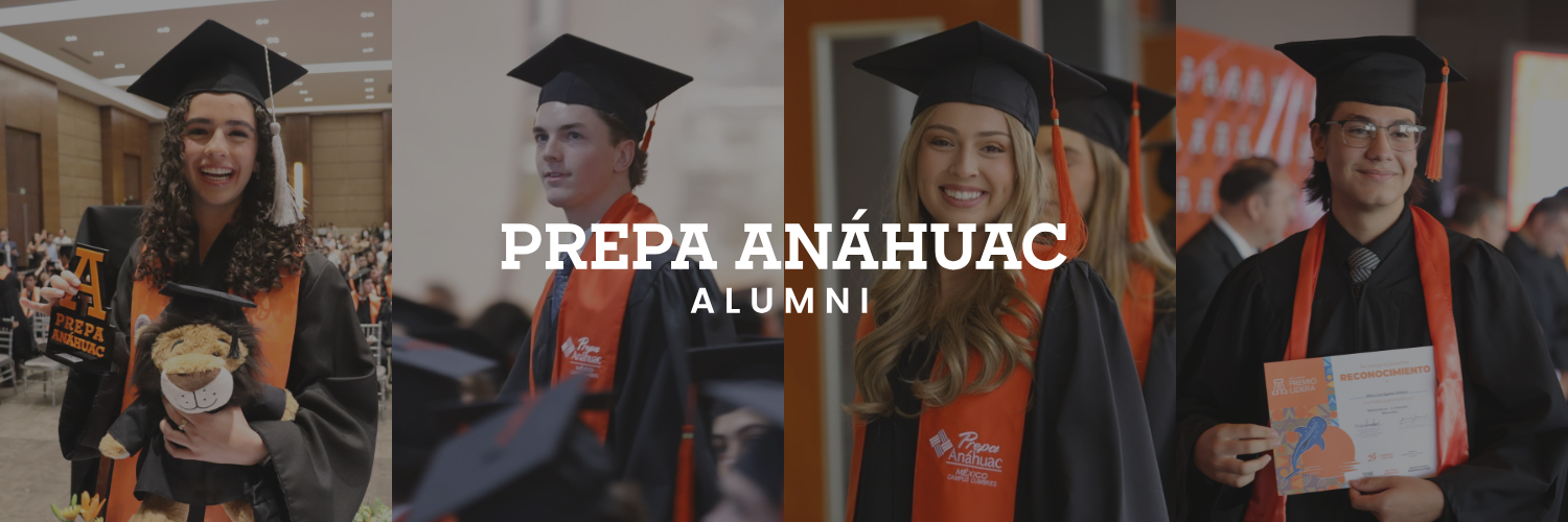 Fotografía de estudiantes durante la ceremonia de graduación de Prepa Anáhuac, representando el inicio de su etapa como Alumni y su integración a una comunidad de egresados para toda la vida.