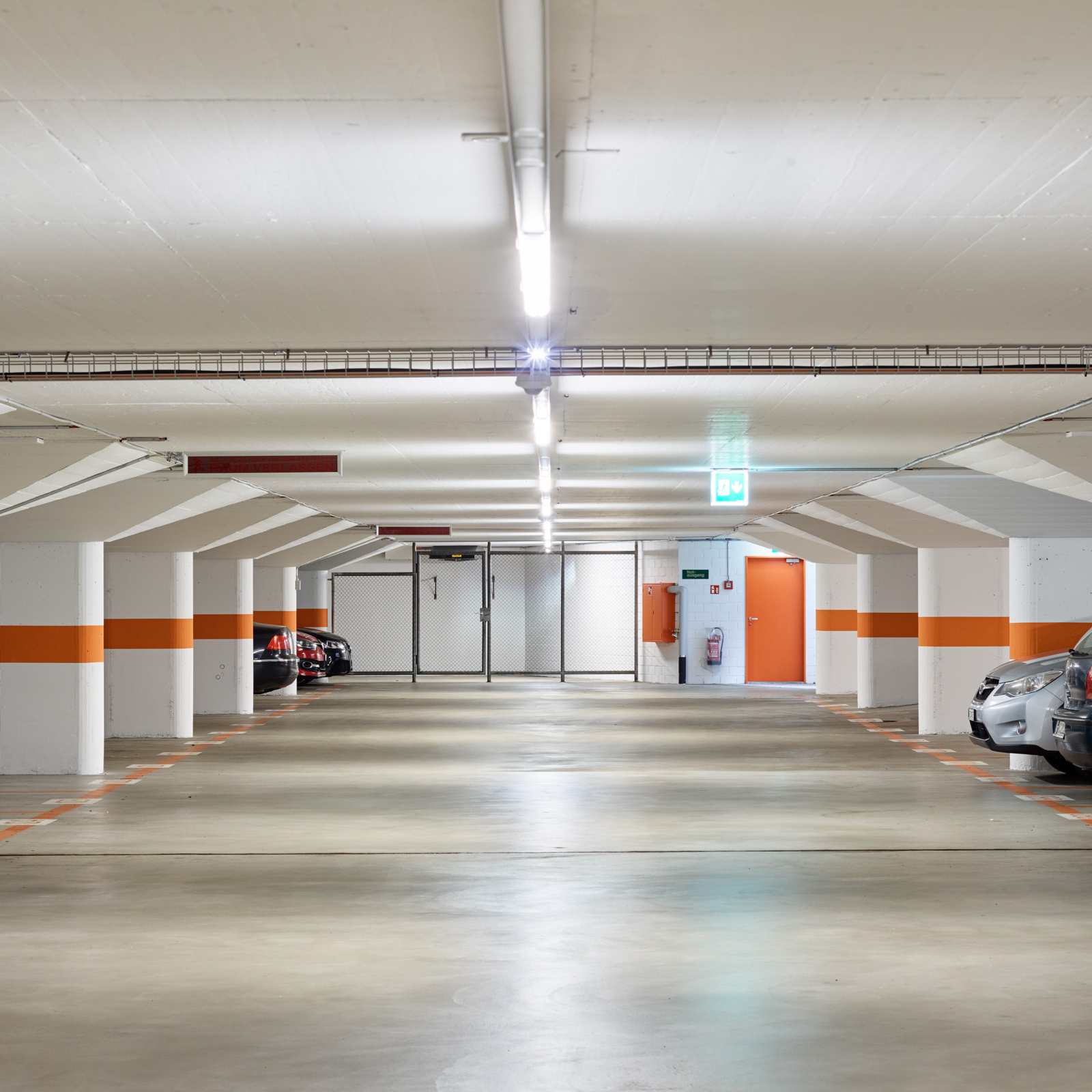 Fire protection refurbishment of a car park combined with a refurbishment.