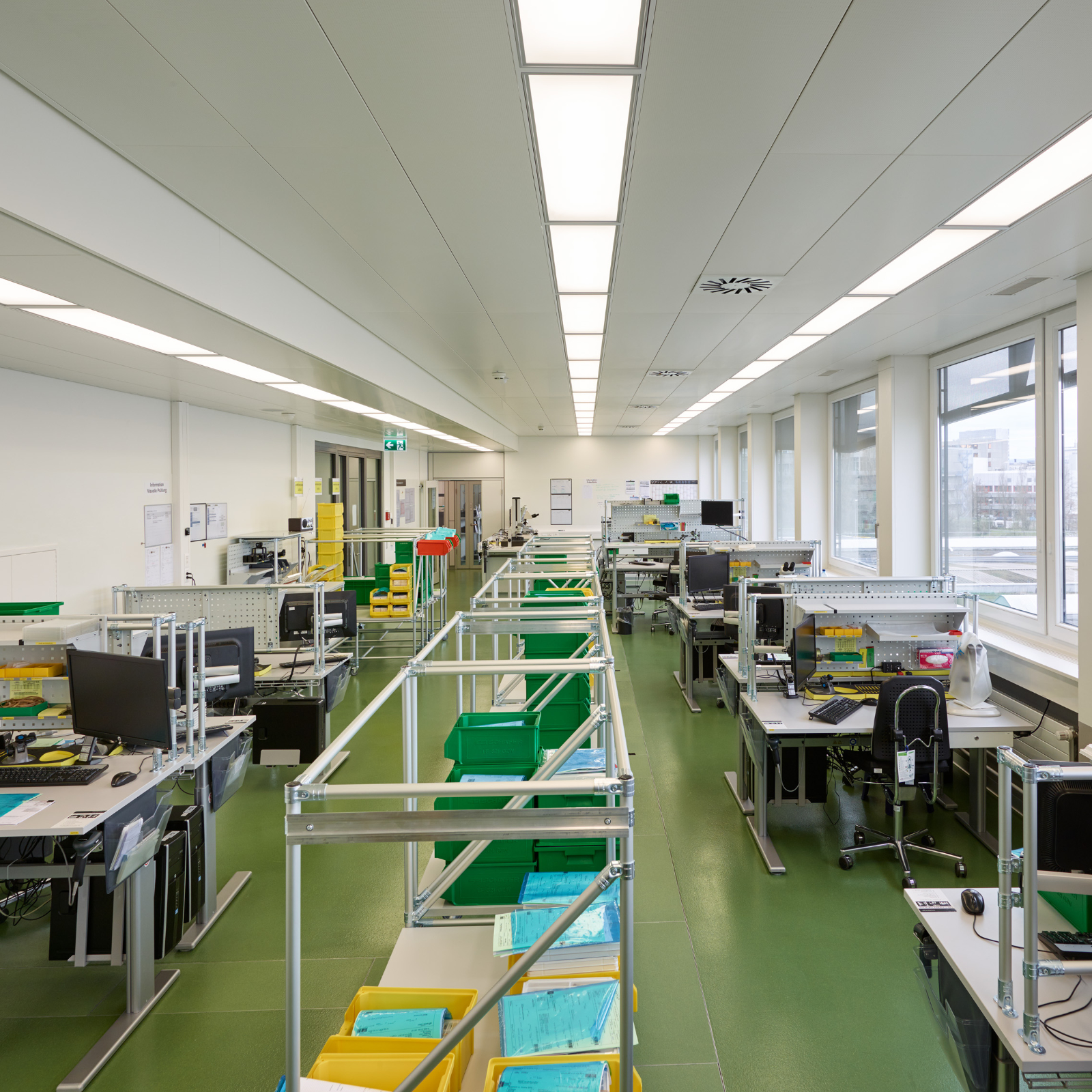 Erweiterung von Produktionsflächen und Büroräumen am Hauptsitz der Firma Medartis AG im Stücki Park in Basel.