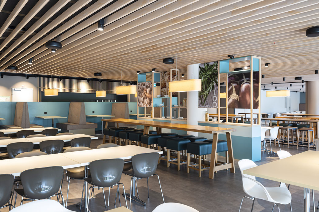 Interior view with bar and lounge area