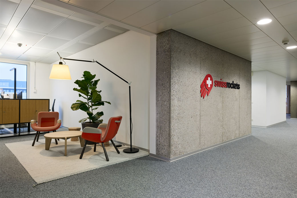 Blick in die Bürozone mit Quietbox