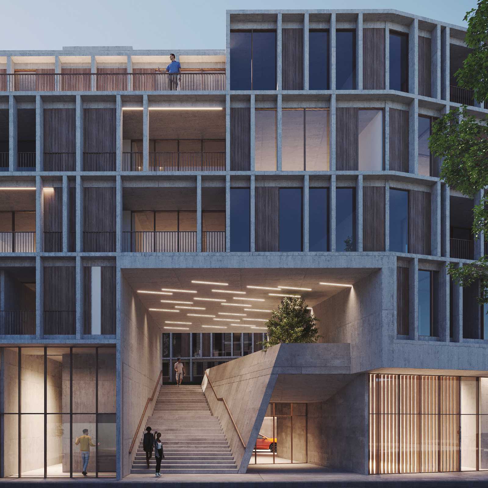 Wettbewerbsprojekt für das Lüdin Areal in Liestal in Zusammenarbeit mit Karpf Khalili Architects, New York.