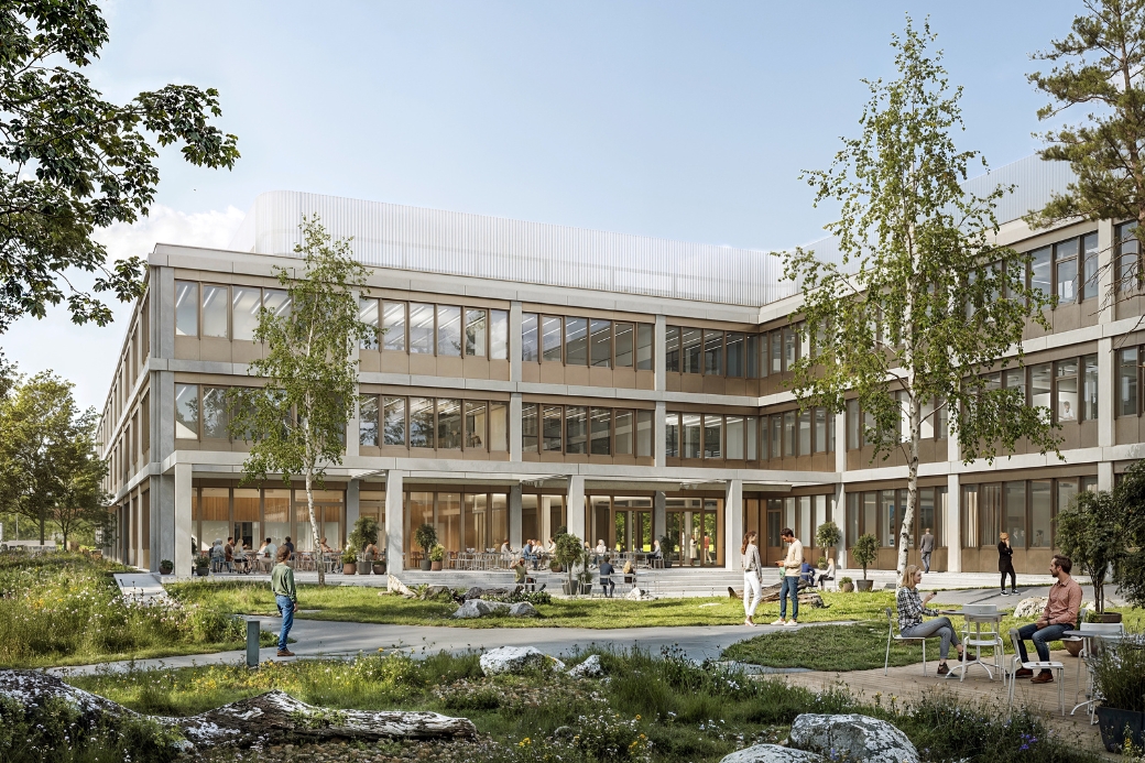 Rendering Wettbewerb Labor Spiez