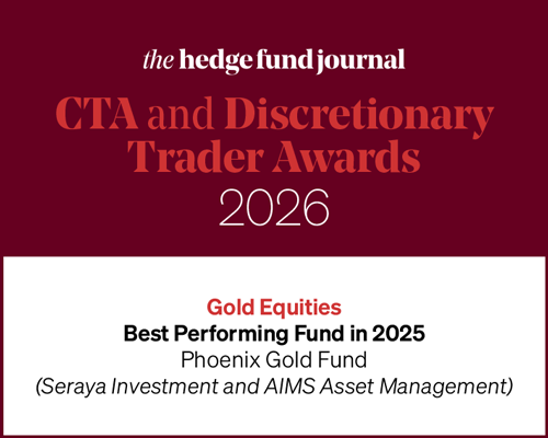Hedge Fund Journal Performance Awards 2025 Gold Equities Best Performing Fund award for Phoenix Gold Fund