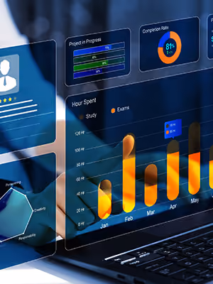 analytics screen on computer