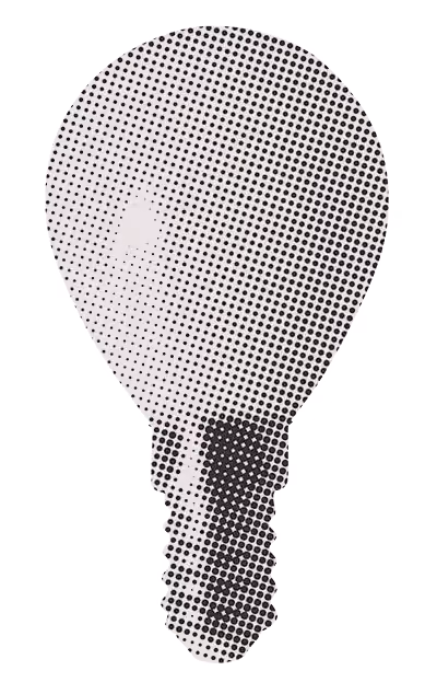 lightbulb halftone