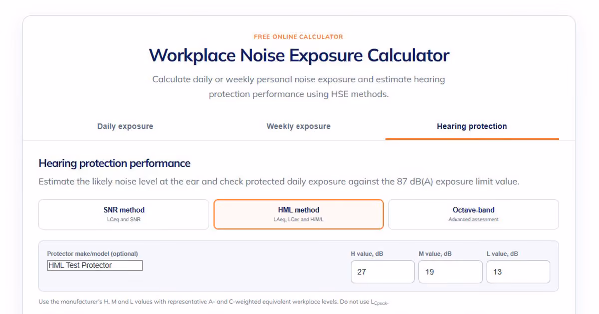 hand arm vibration calculator