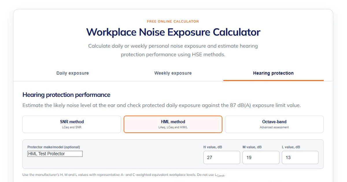 hand arm vibration calculator