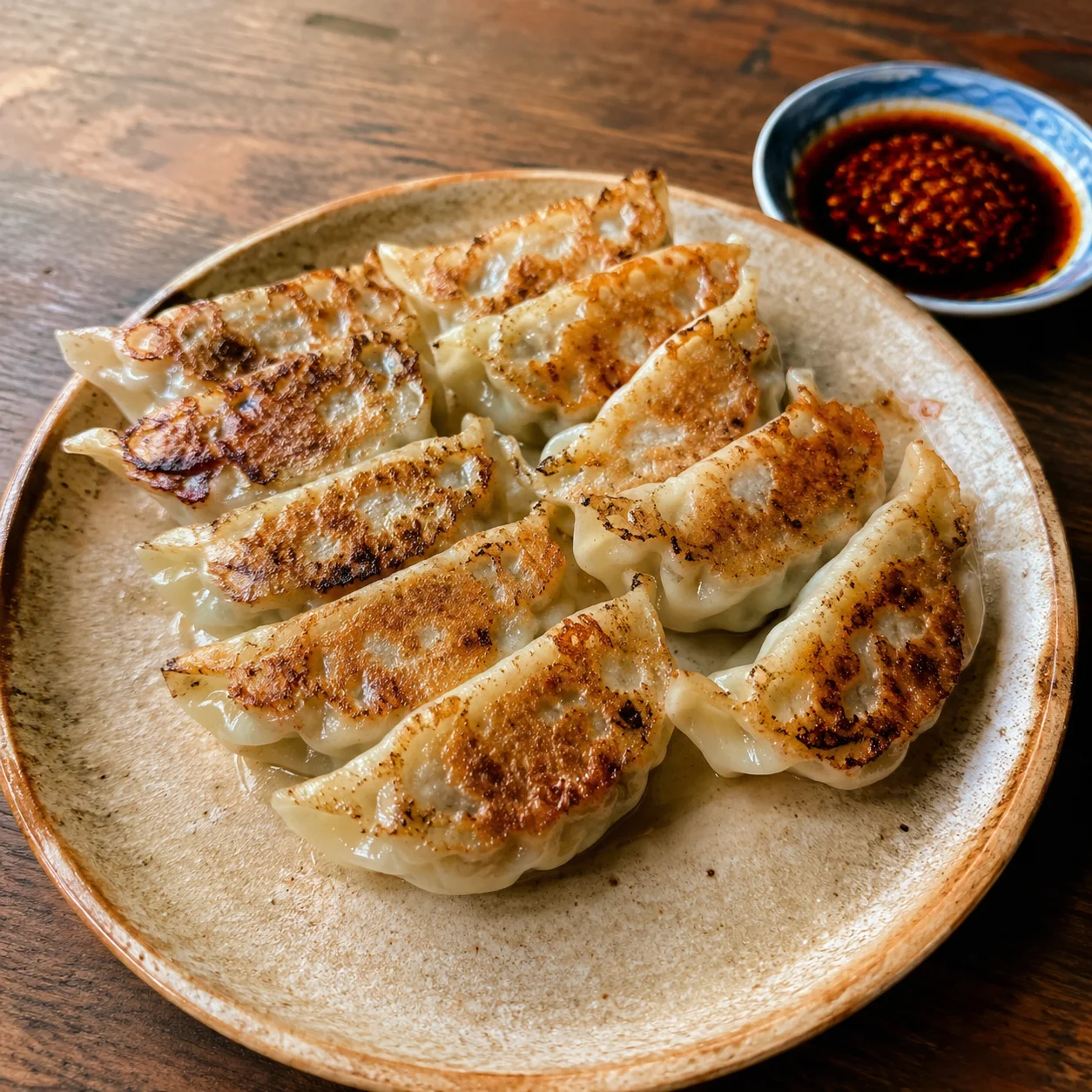 Pork and Chive Dumplings (Jiaozi)
