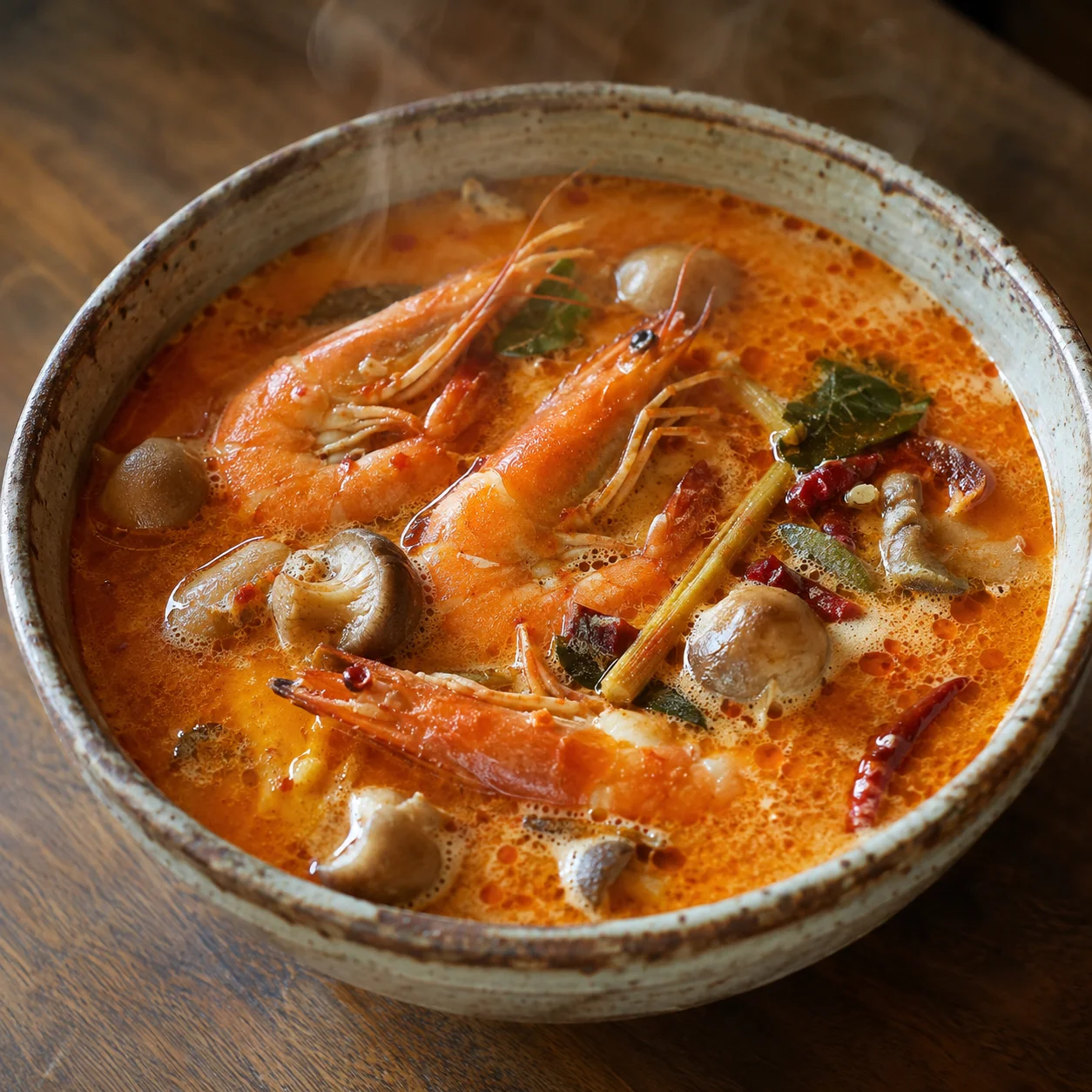 Tom Yum Goong (Thai Hot and Sour Prawn Soup)