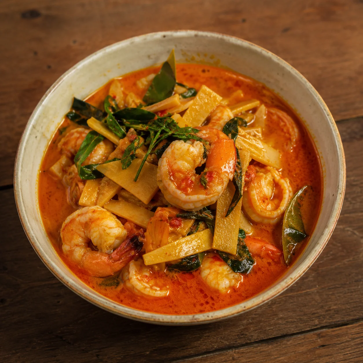 Thai Red Curry with Prawns