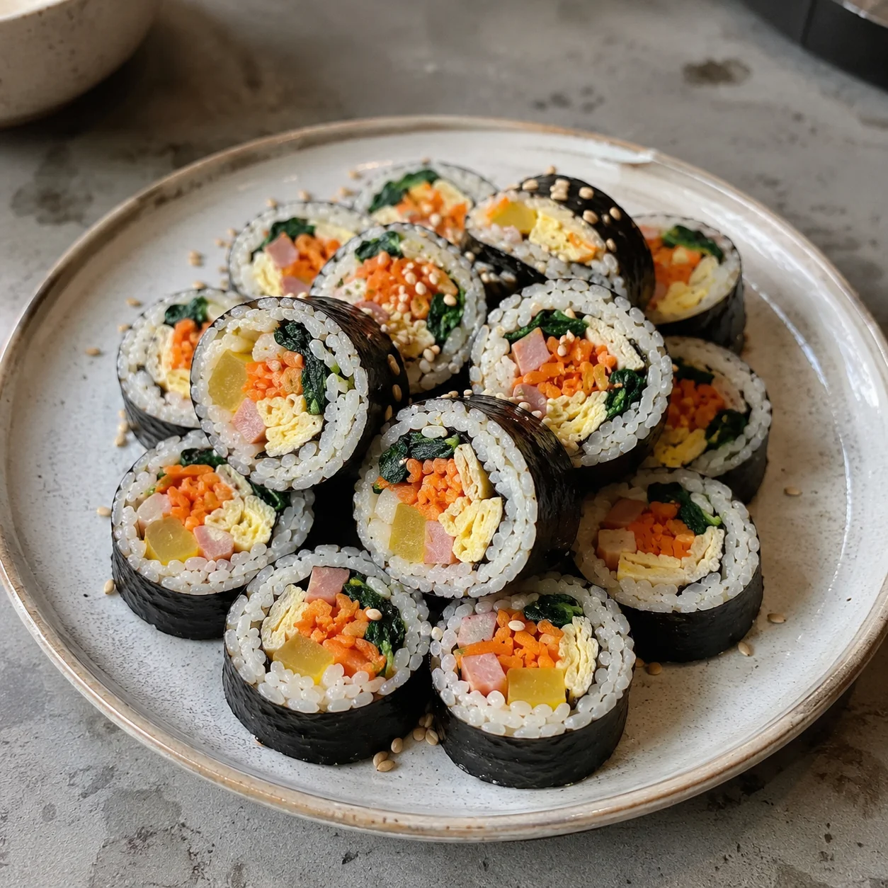 Kimbap (Korean Seaweed Rice Rolls)