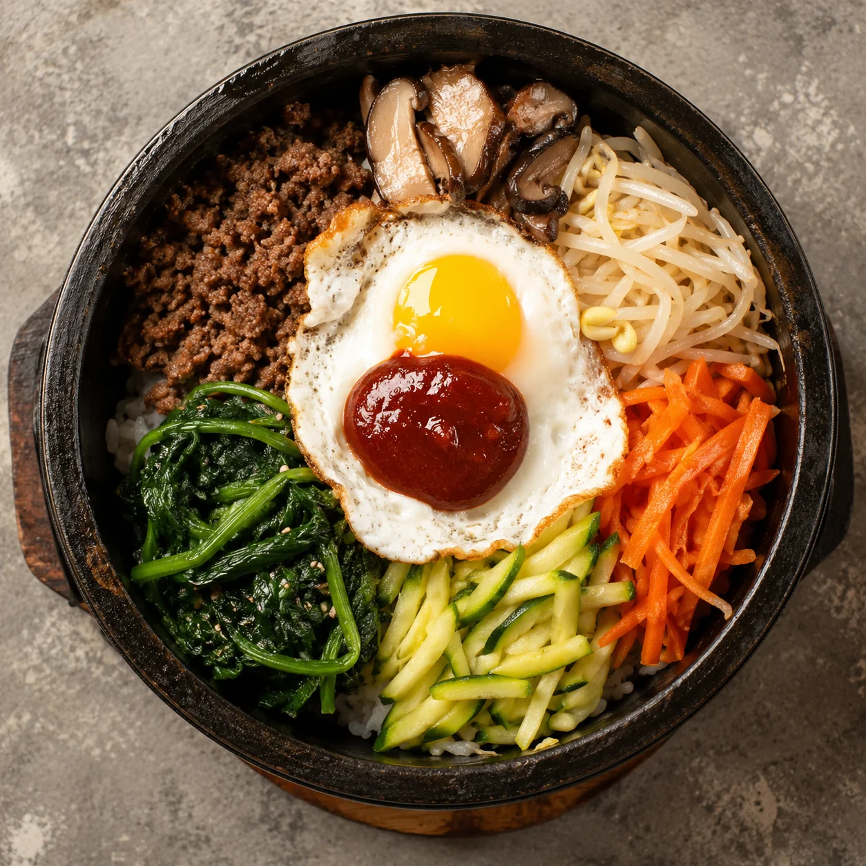 Bibimbap (Korean Mixed Rice Bowl)