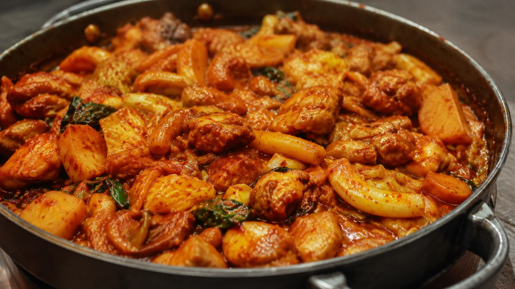Dakgalbi (Korean Spicy Chicken Stir Fry)