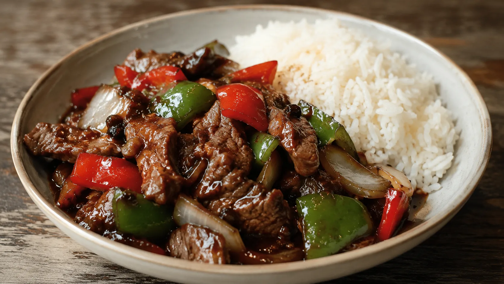 Beef in Black Bean Sauce