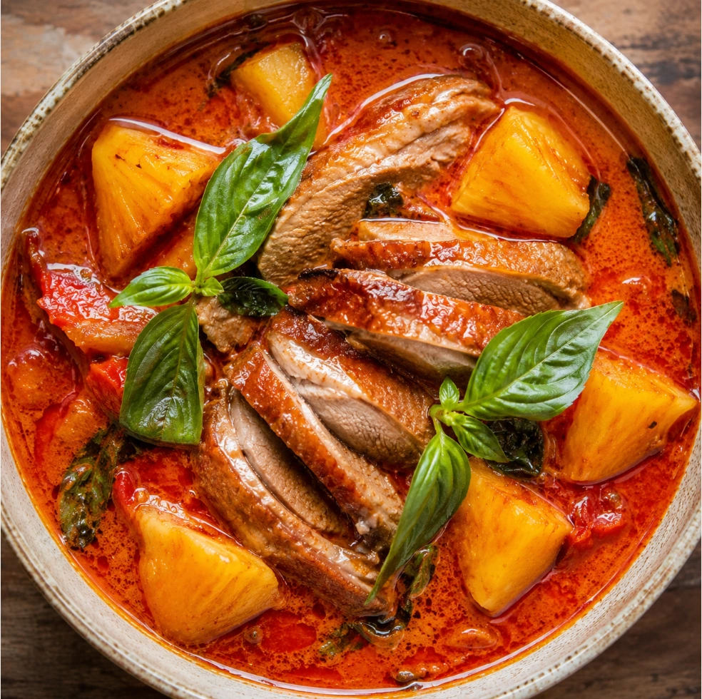 Gaeng Phed Ped Yang (Thai Duck Red Curry)