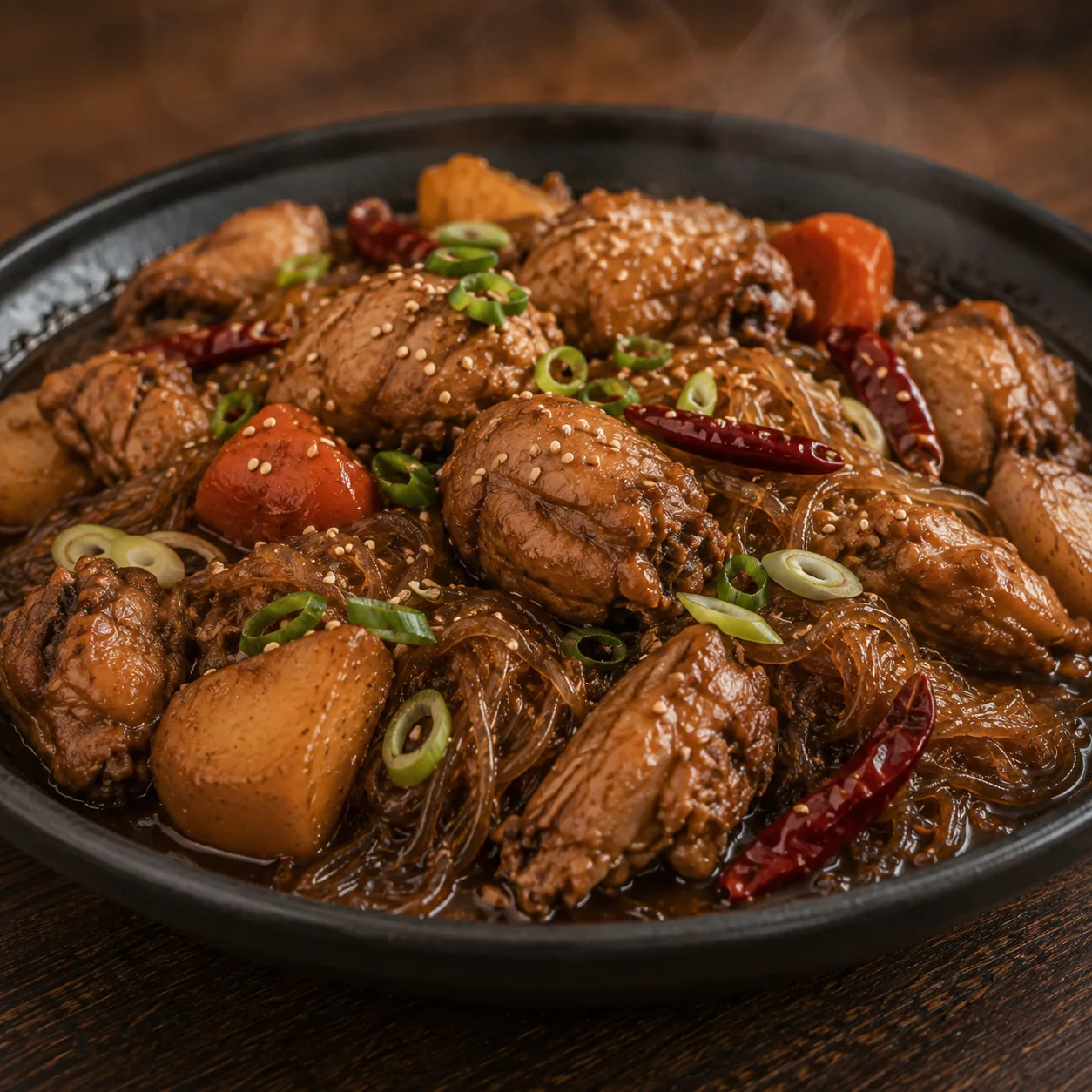 Jjimdak (Andong Braised Chicken)