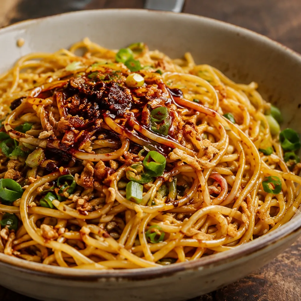 Garlic Soy Egg Noodles