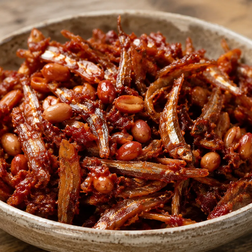 Sambal Ikan Bilis with Peanuts