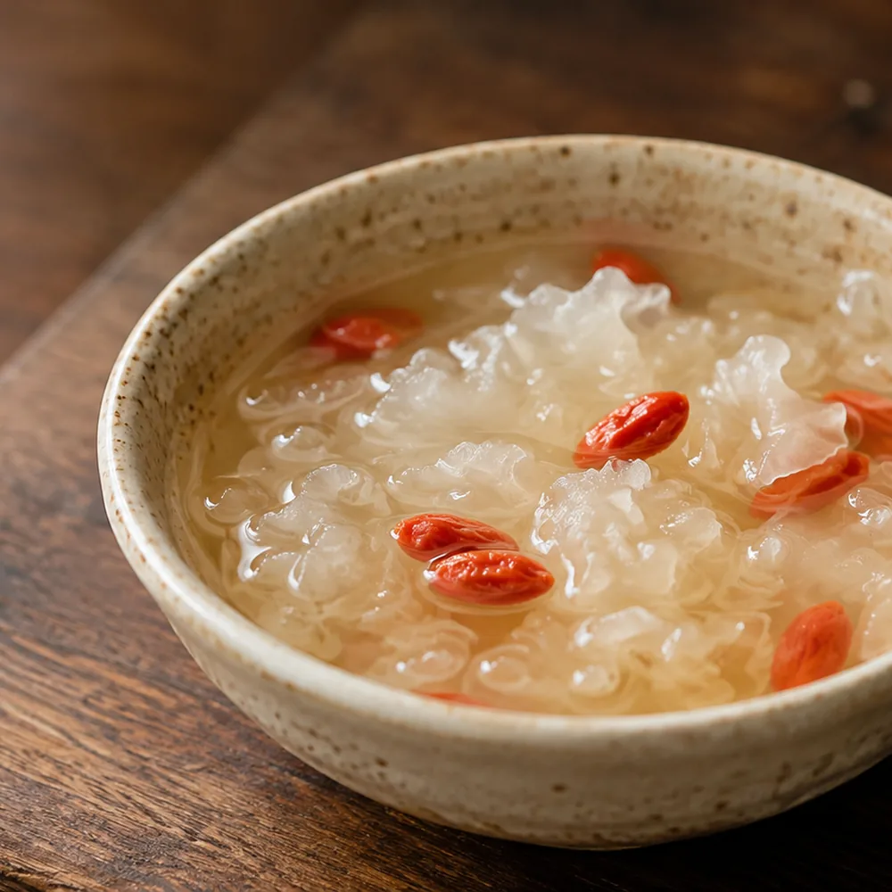 Snow Fungus and Goji Berry Sweet Soup