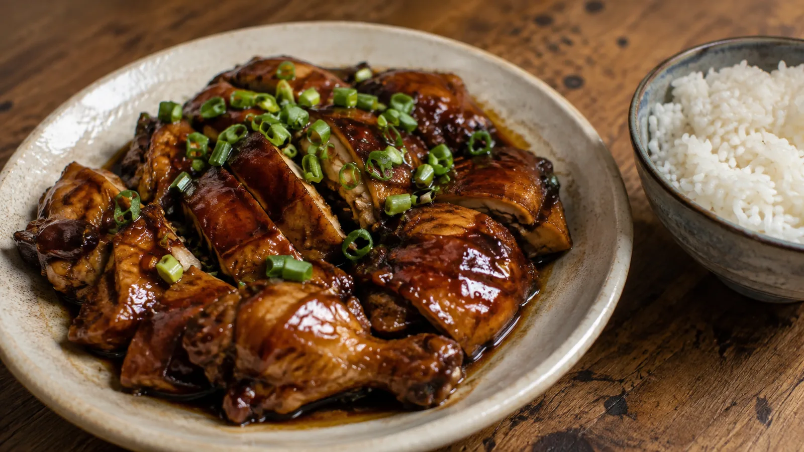 Slow Cooker Soy Braised Chicken, See Yau Gai