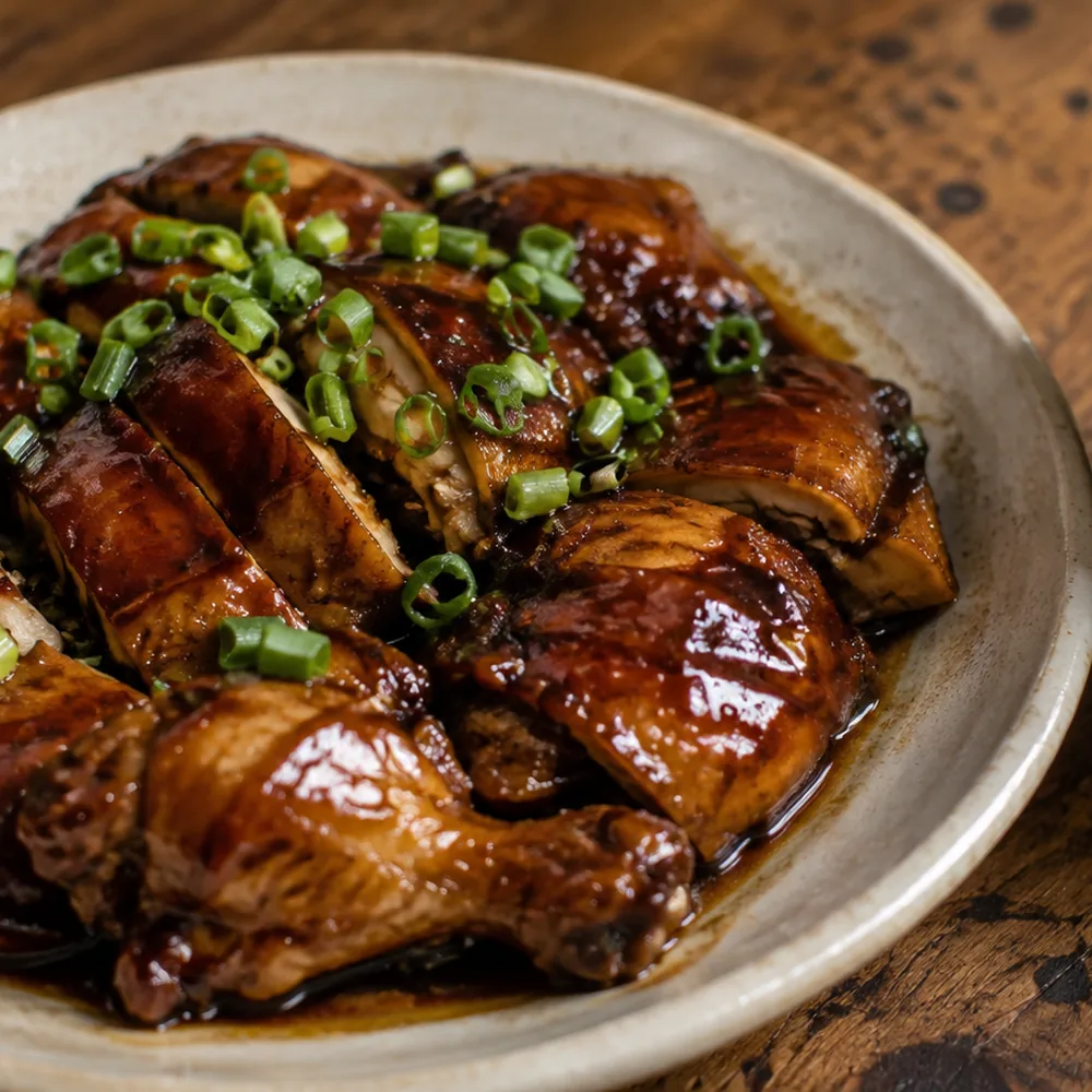 Slow Cooker Soy Braised Chicken, See Yau Gai