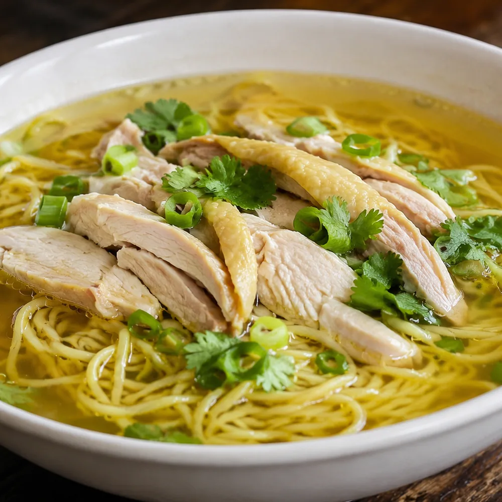Mi Ga, Vietnamese Chicken Egg Noodle Soup