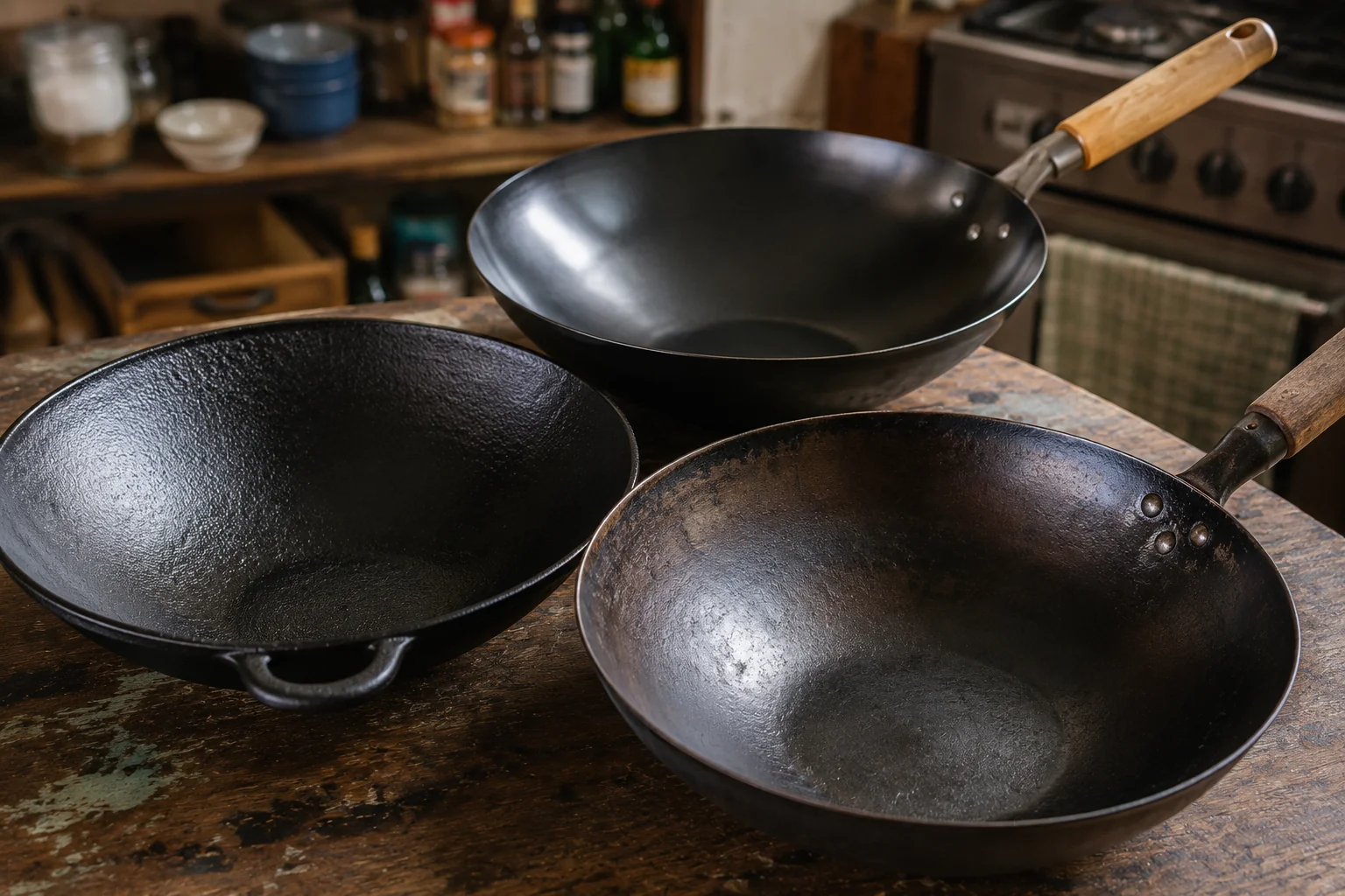 What Type of Wok Do I Need? Carbon Steel vs Cast Iron vs Non-Stick food guide image