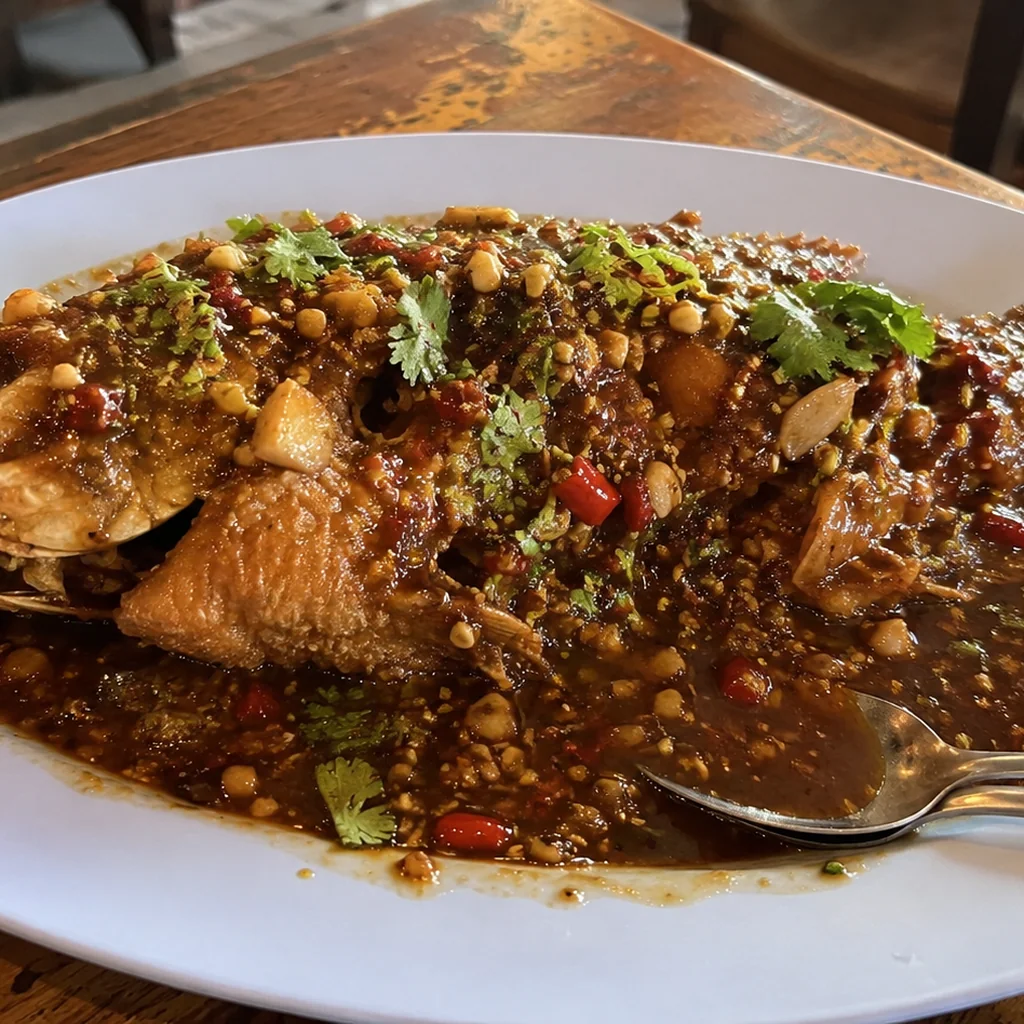 Pla Rad Prik (Thai Crispy Fish with Chilli Sauce)