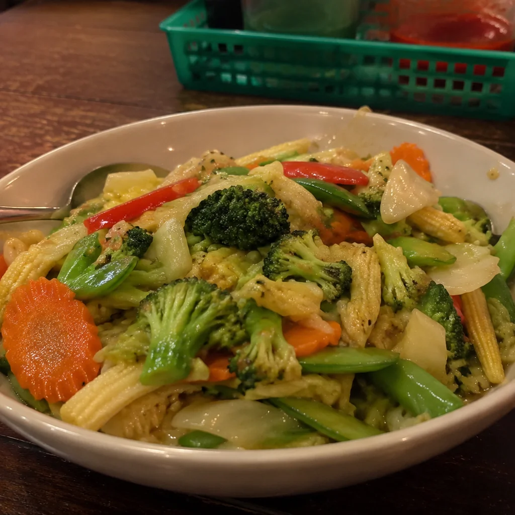 Pad Pak Ruam Mit (Thai Mixed Vegetable Stir Fry)