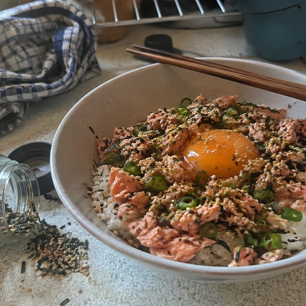 Furikake Salmon Rice Bowl
