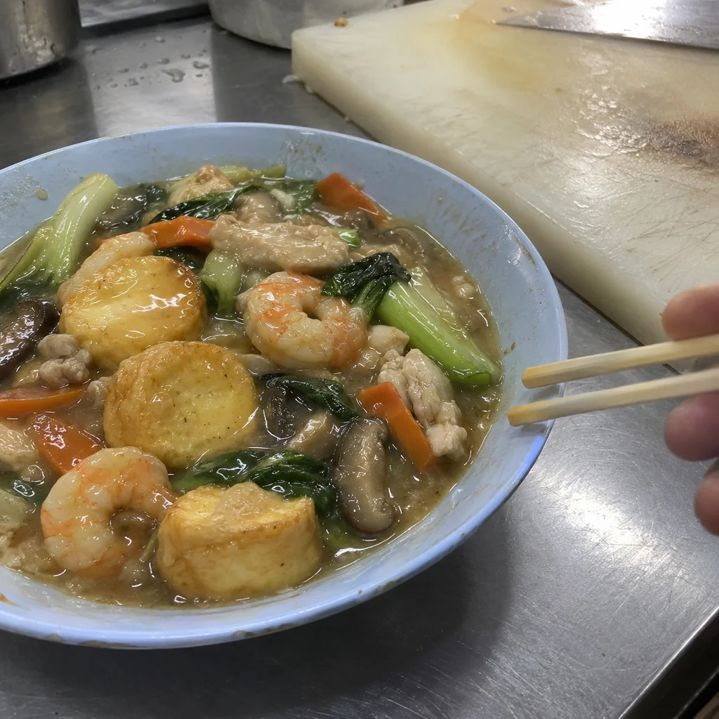 Sapo Tahu (Indonesian Claypot Tofu with Chicken and Prawns)