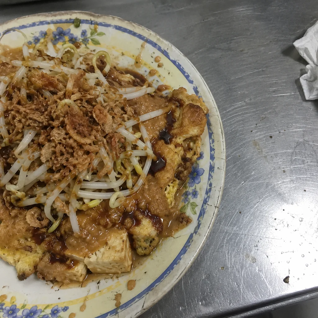 Tahu Telur (Indonesian Tofu Omelette with Peanut Sauce)