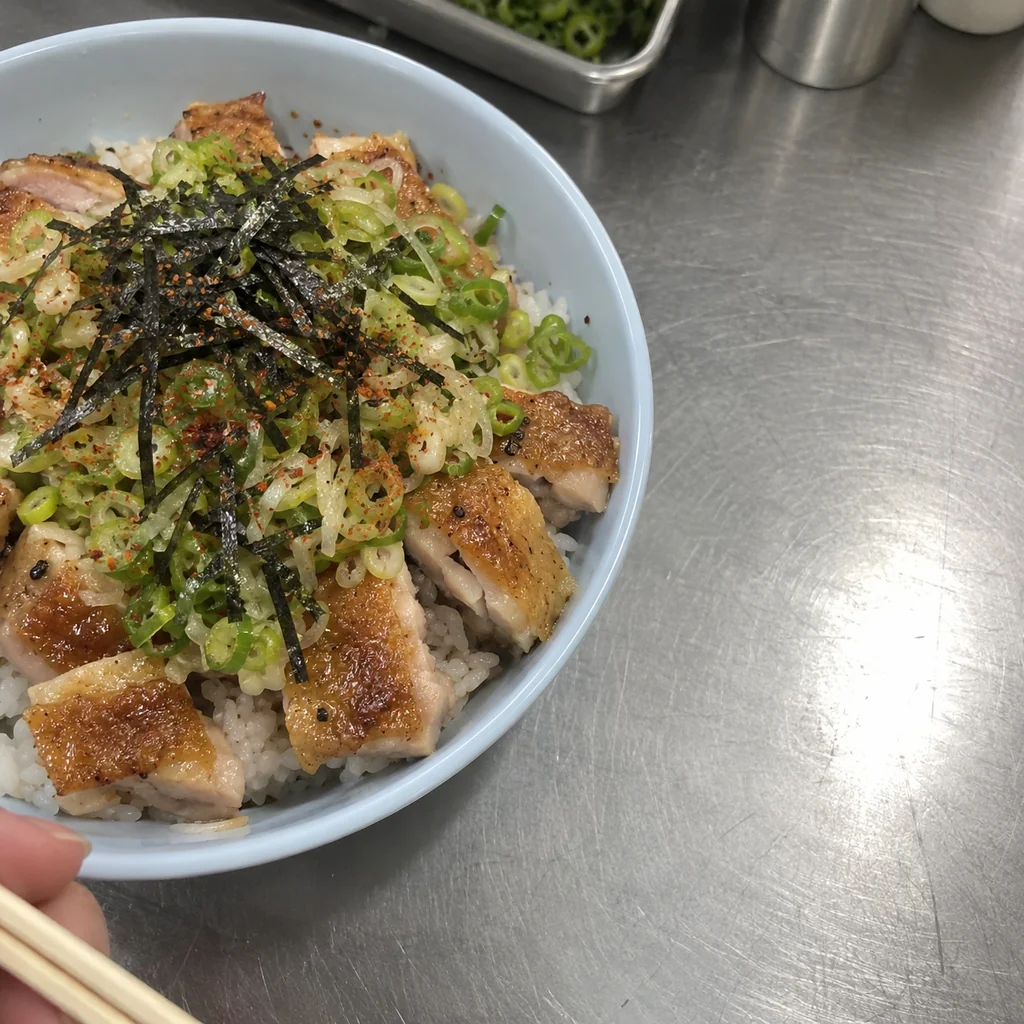 Negi Shio Chicken Don (Japanese Salt Chicken Rice Bowl)