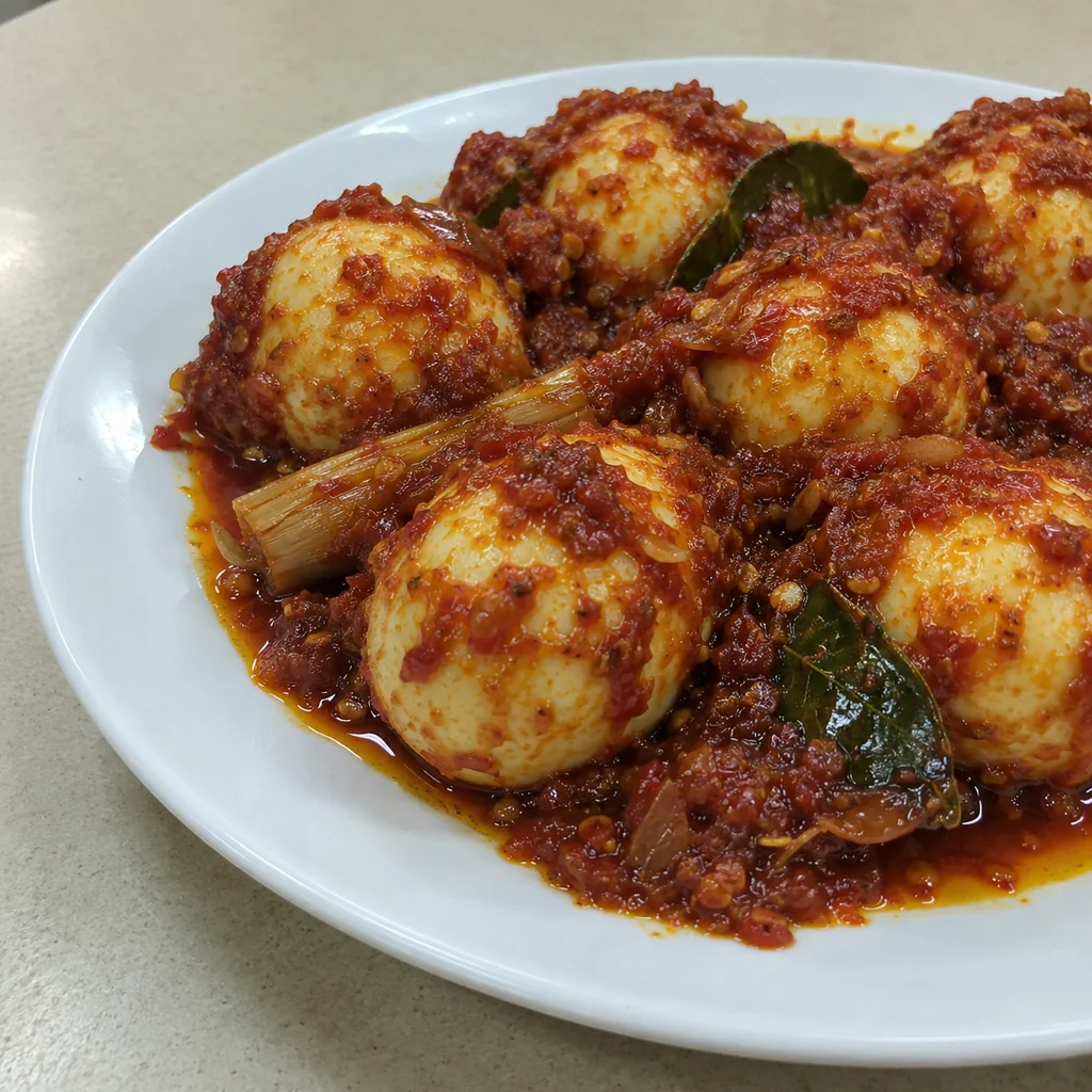 Telur Balado (Indonesian Chilli Eggs)