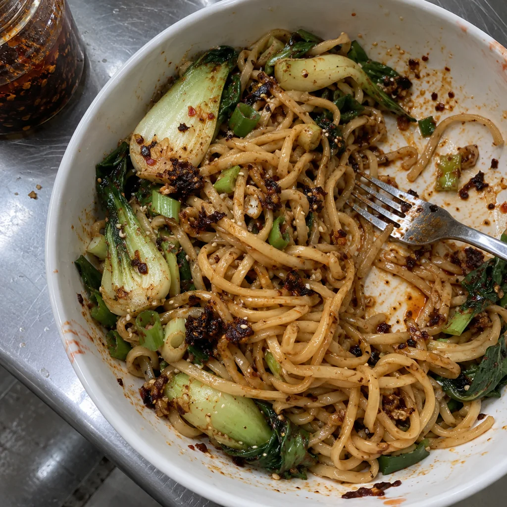 10-Minute Chilli Crisp Noodles