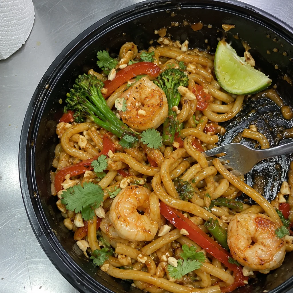 15-Minute Sweet Chilli Prawn Noodles