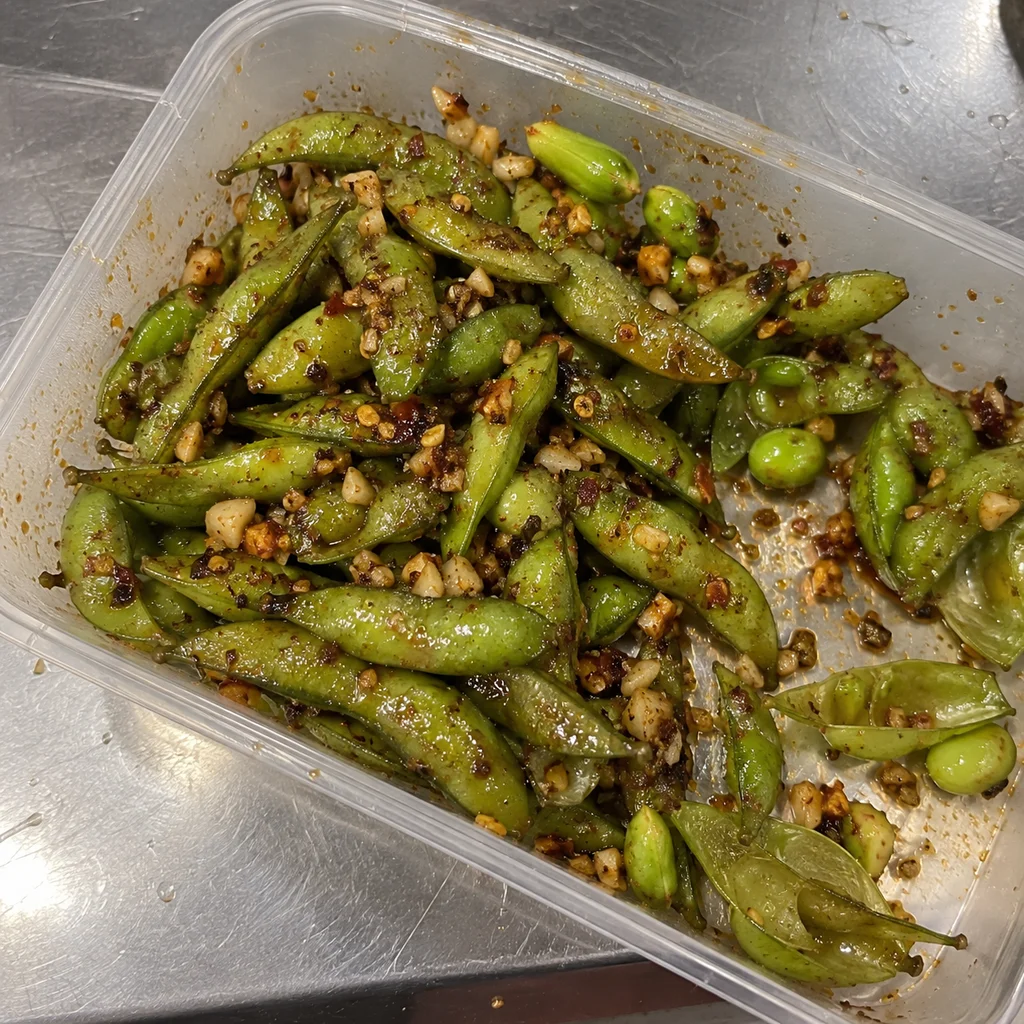 5-Minute Garlic Chilli Edamame