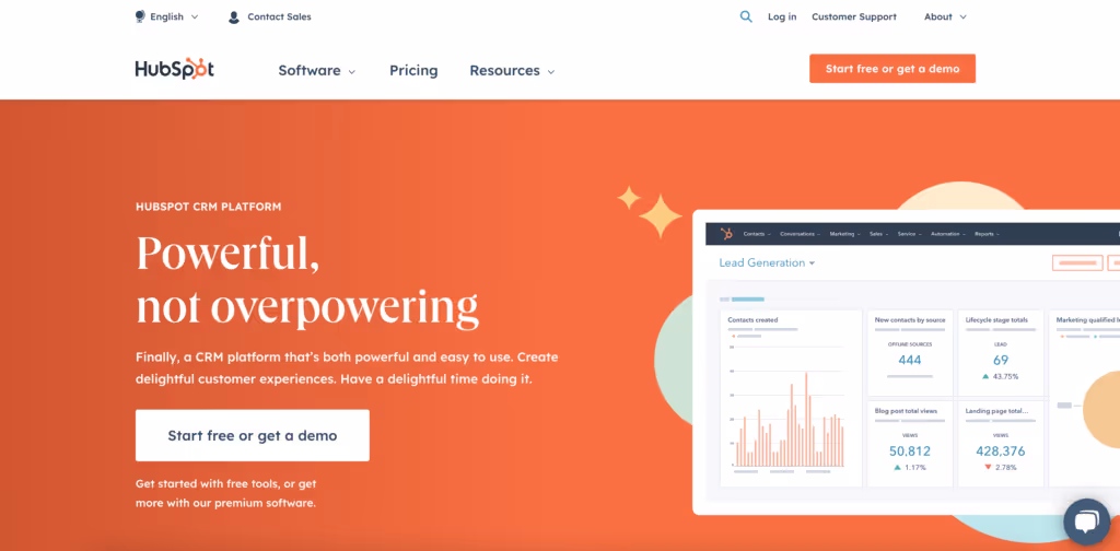 Hubspot Saas affiliate marketing website