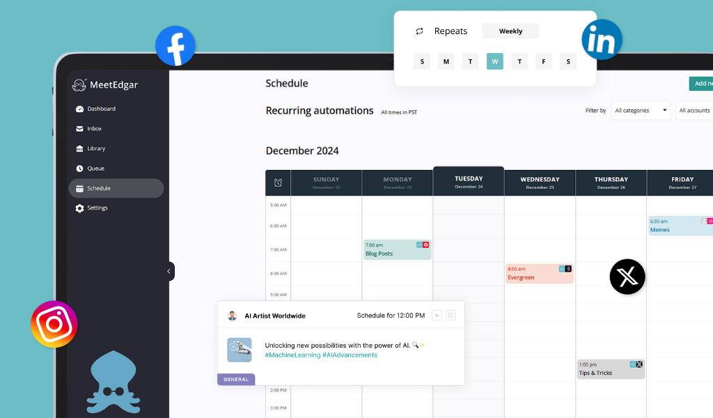 get paid to promote MeetEdgar social media management tools