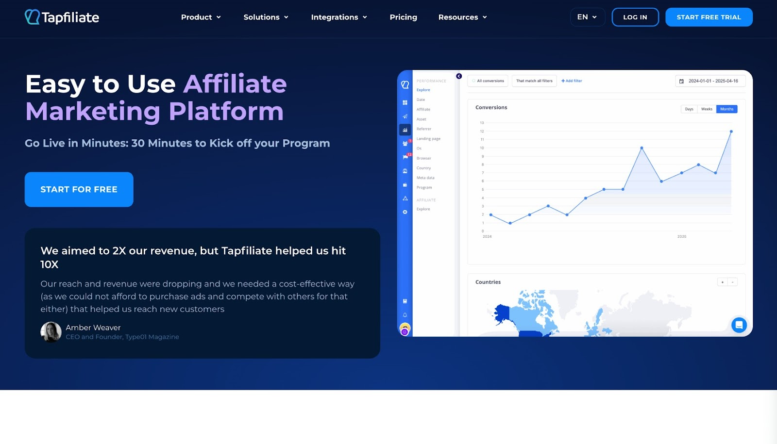 Tapfiliate front page