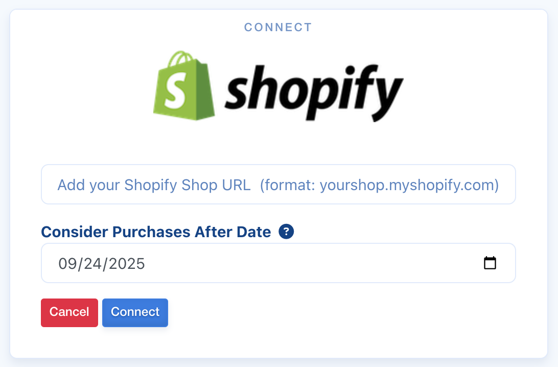 LeadDyno Shopify integration connection screen