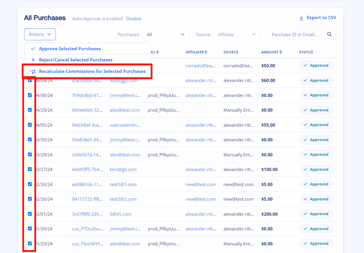 LeadDyno - All Purchases Dashboard