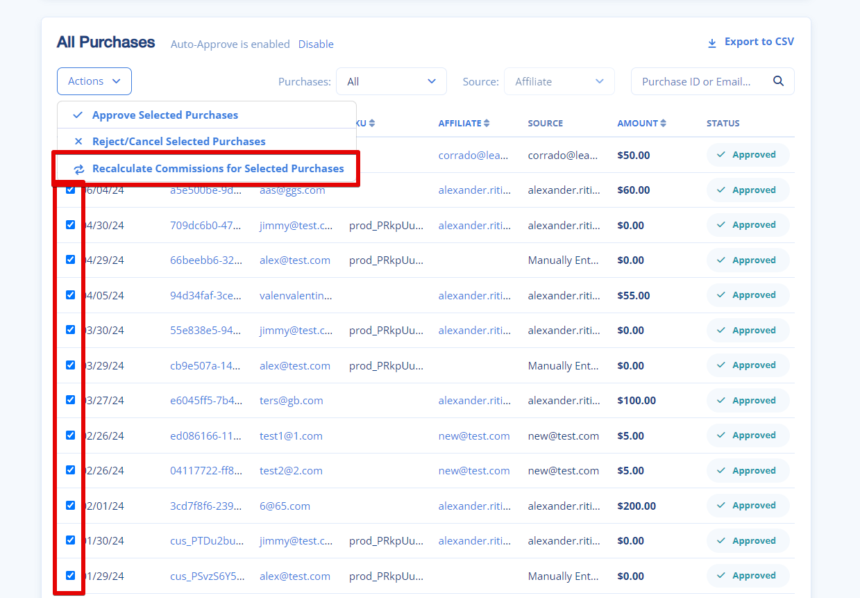 LeadDyno - All Purchases Dashboard