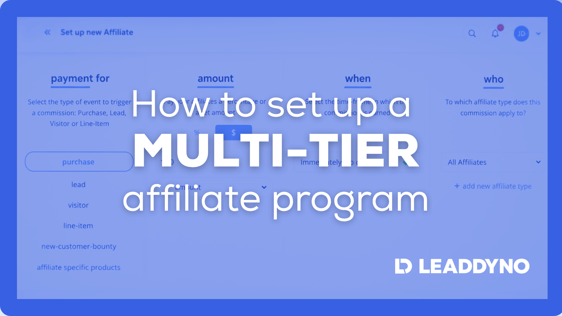 How to set up a multi-tier affiliate program