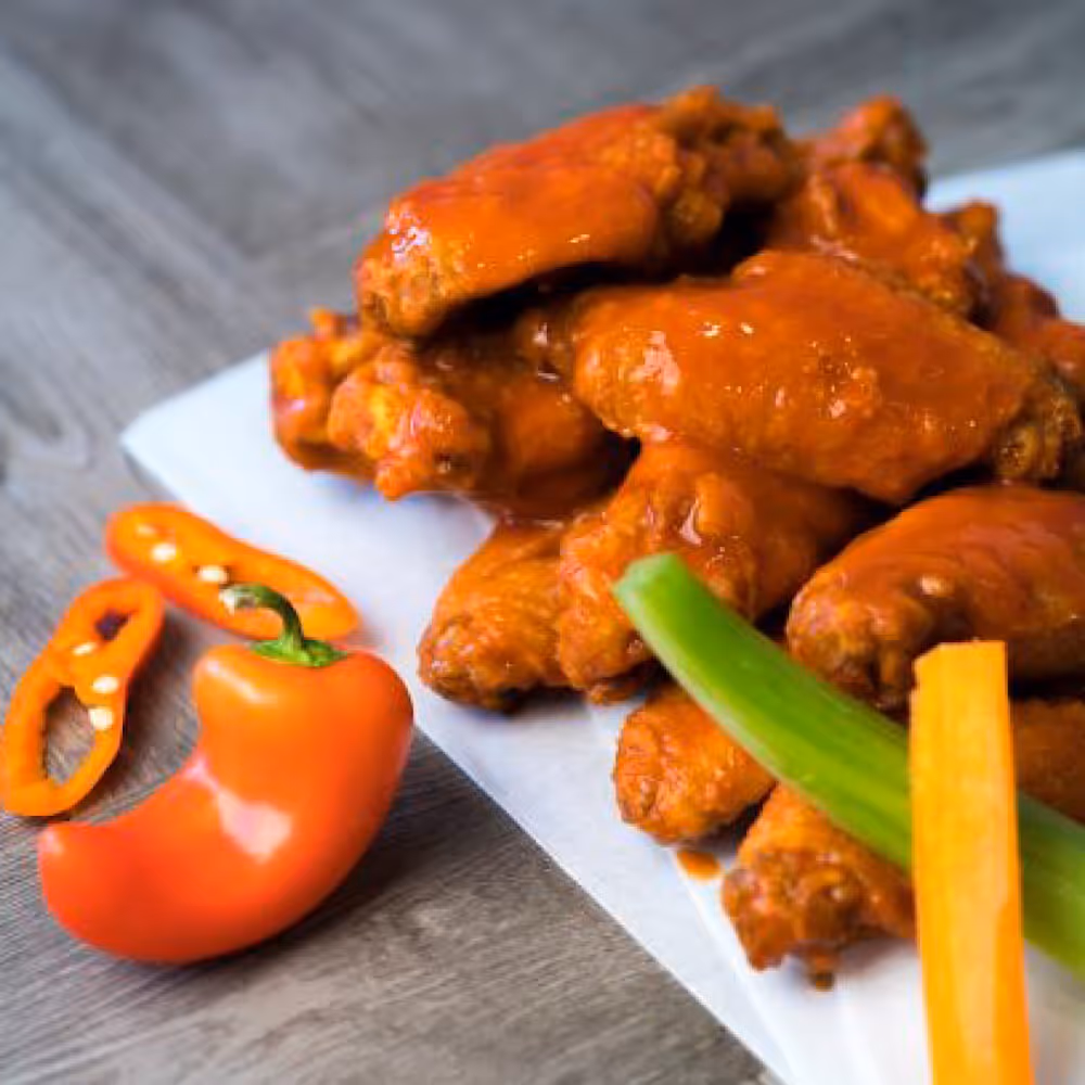 spicy chicken wings from atomic wings