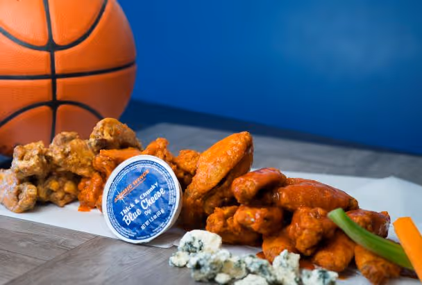 a selection of wings from atomic wings