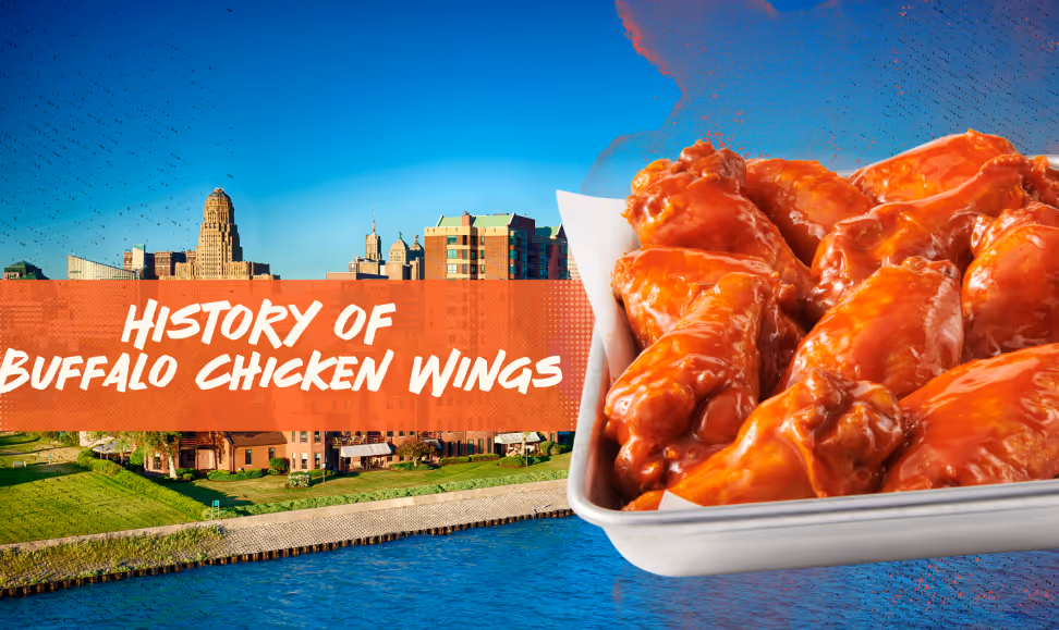 A plate of Buffalo Chicken Wings from Atomic Wings