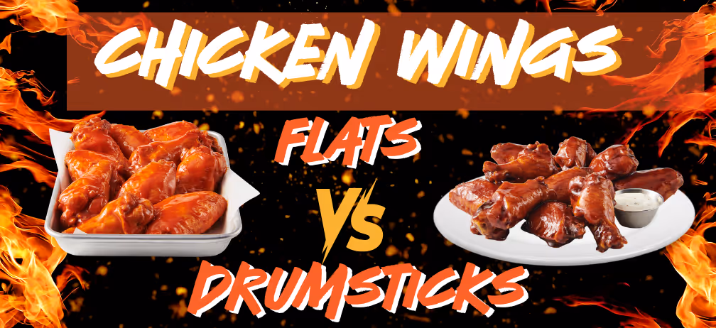 An image of chicken wings from Atomic Wings titled Flats vs Wings